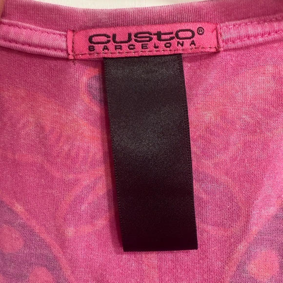 CUSTO BARCELONA Multi Graphic Print Cold Shoulder Top - Picture 4 of 4